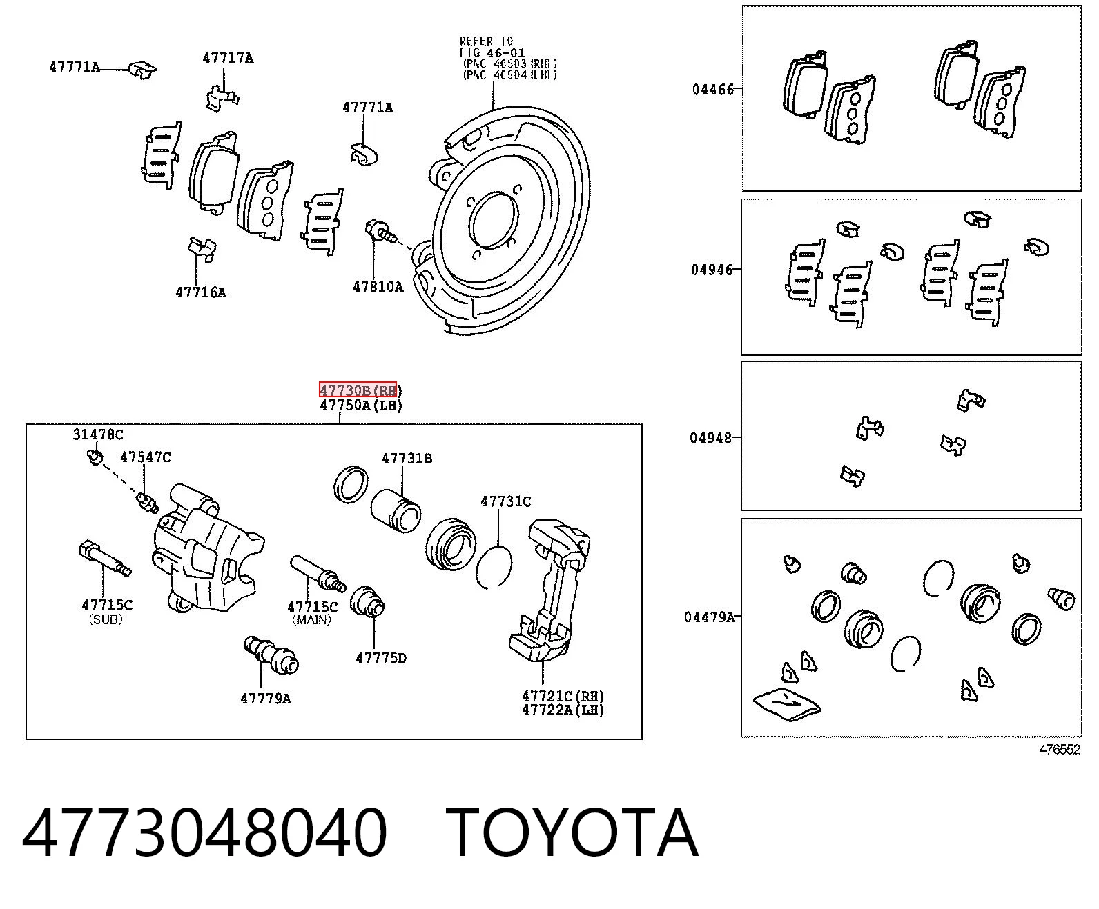 4773048040 Toyota