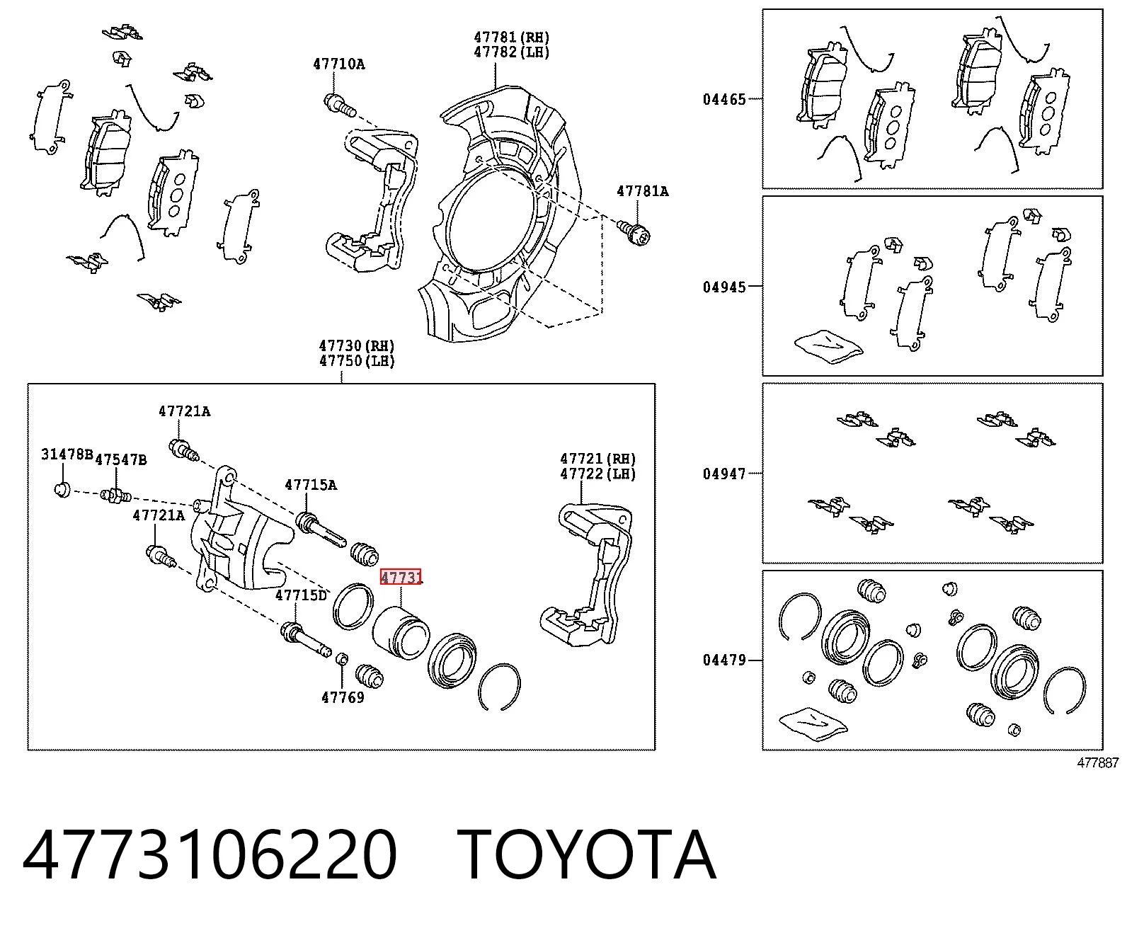 4773106220 Toyota