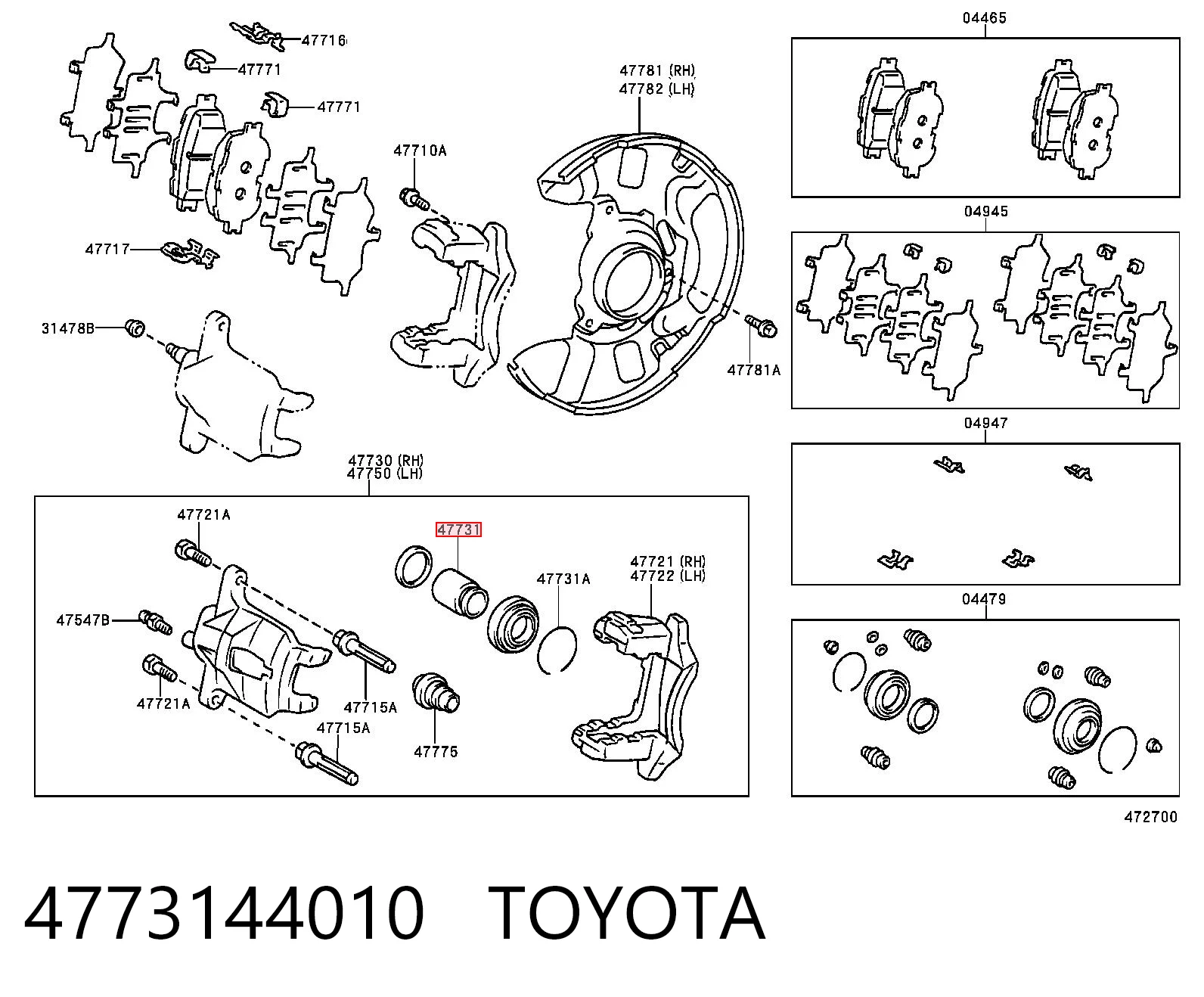 4773144010 Toyota