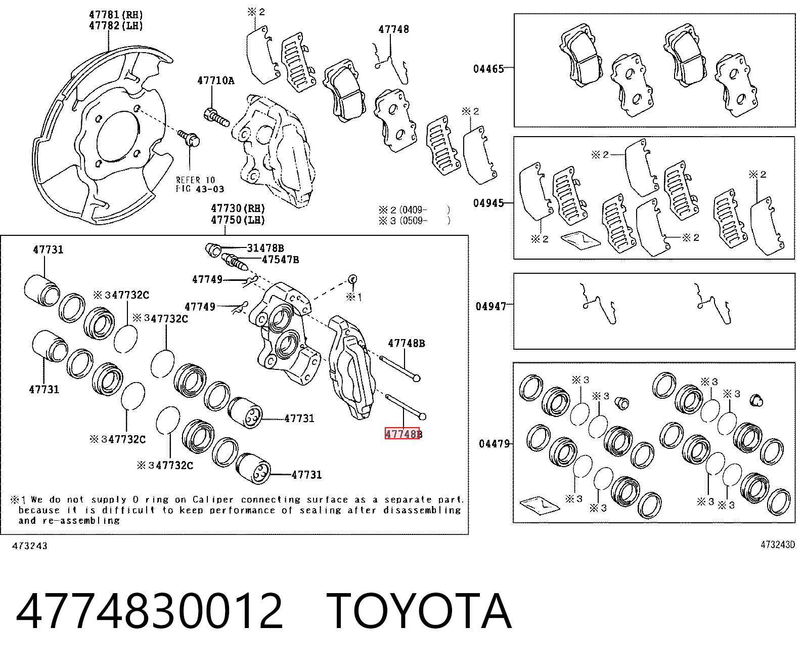 4774830012 Toyota