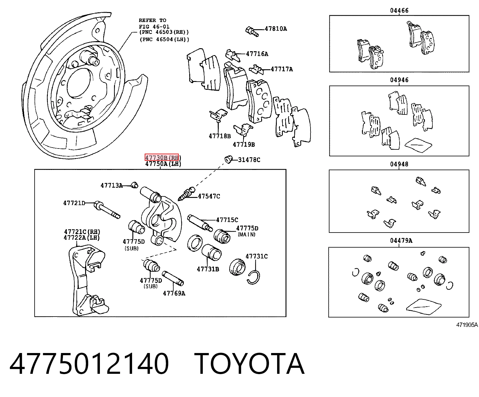 4775012140 Toyota