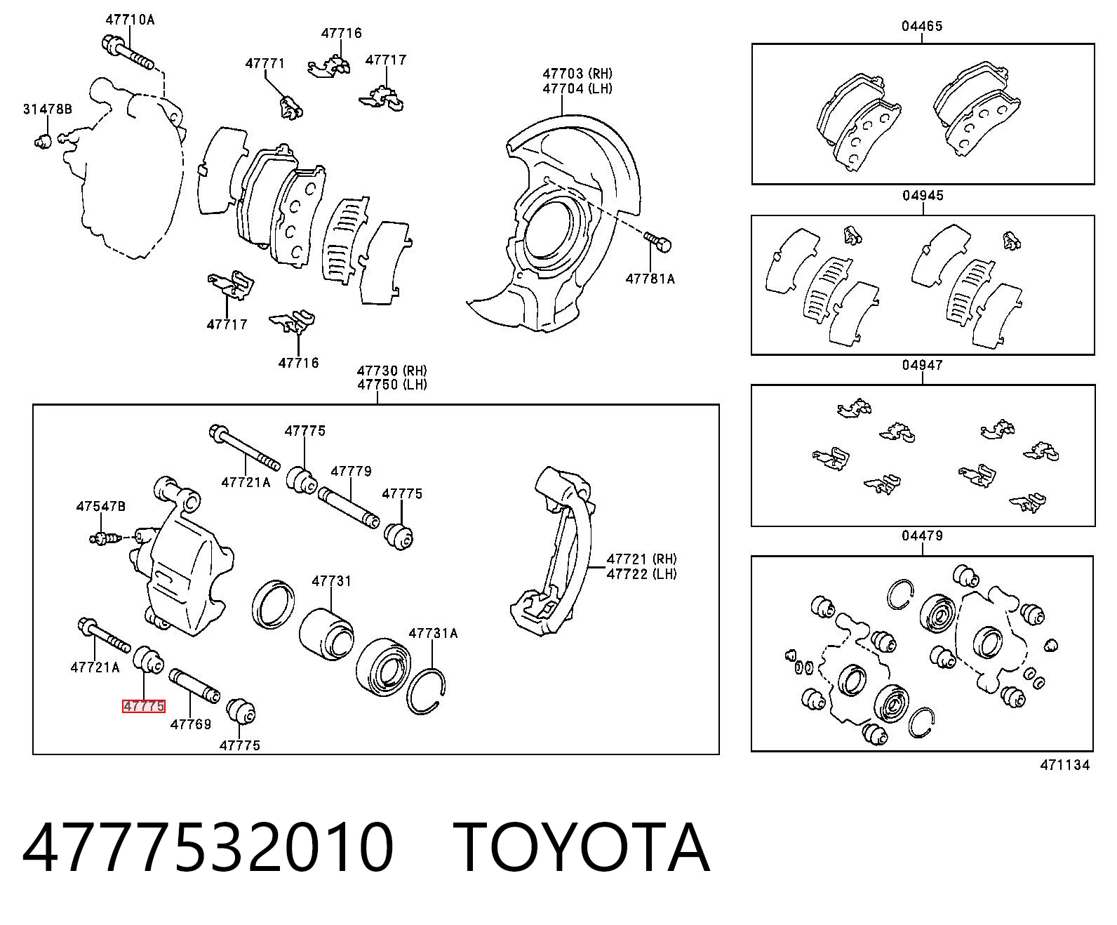 4777532010 Toyota