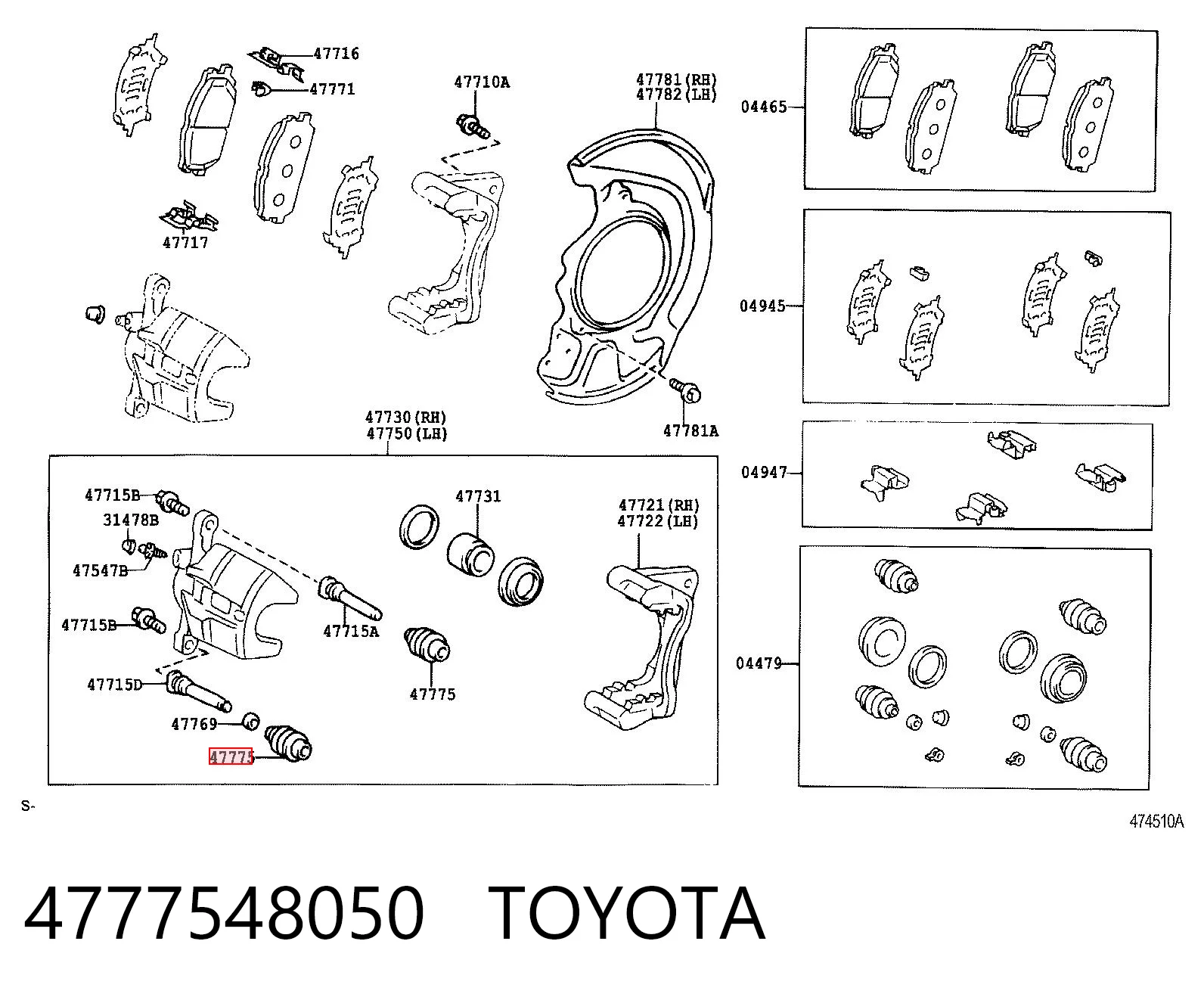 4777548050 Toyota