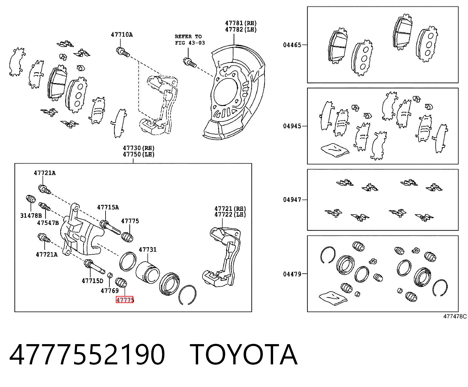 4777552190 Toyota