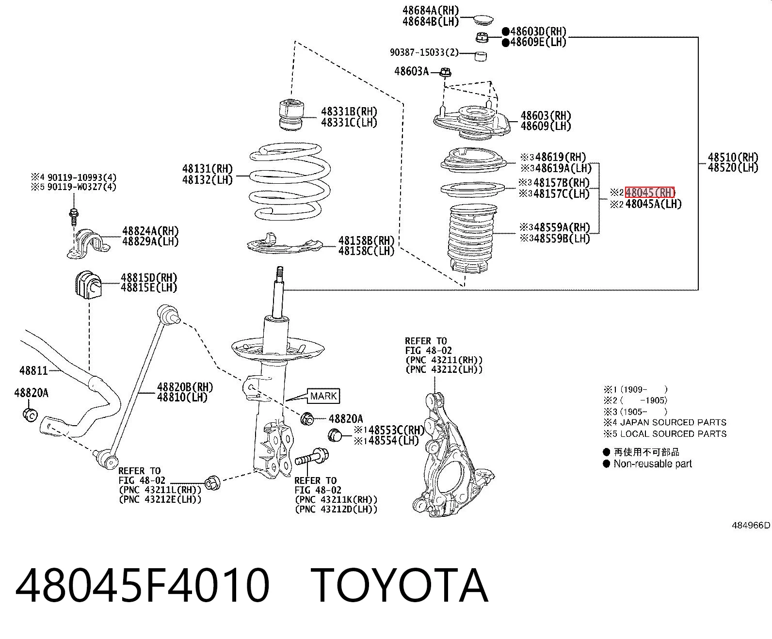 48045F4010 Toyota
