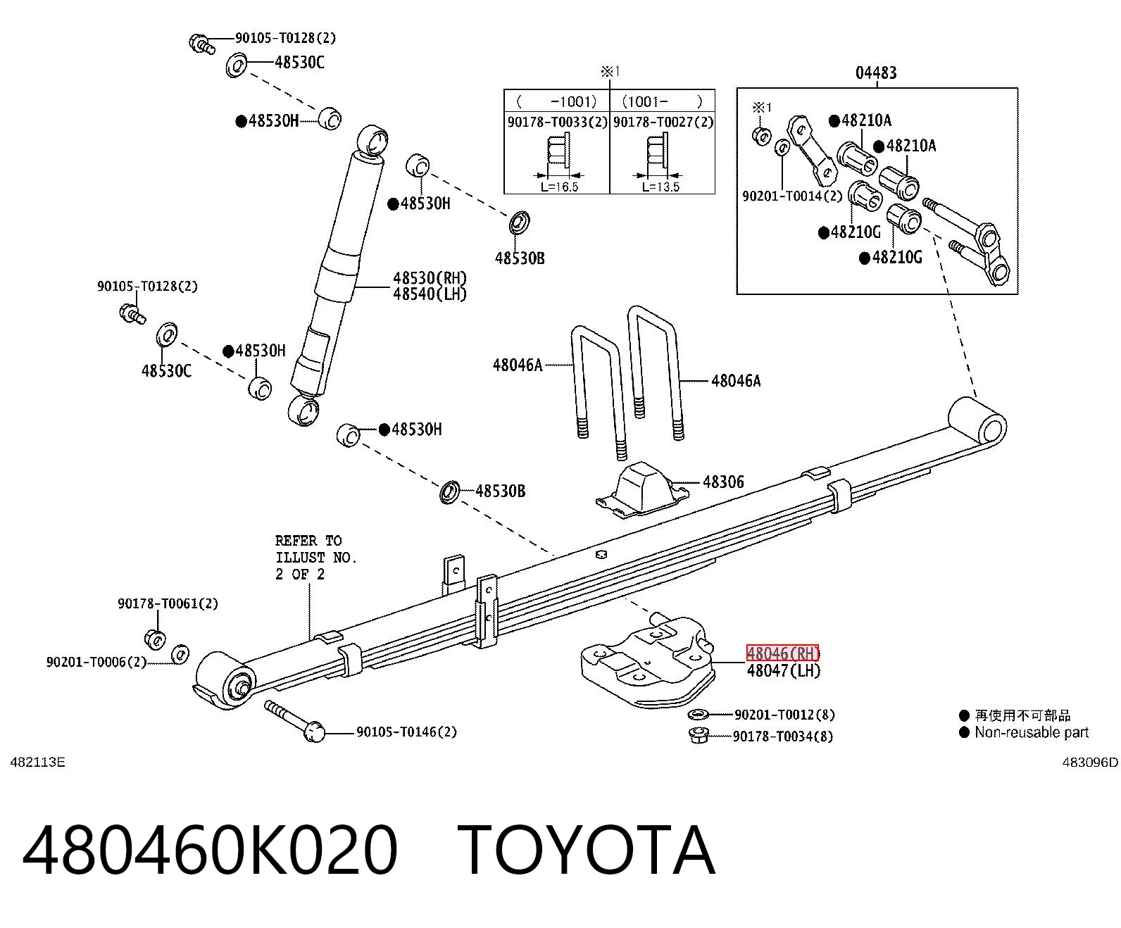 480460K020 Toyota