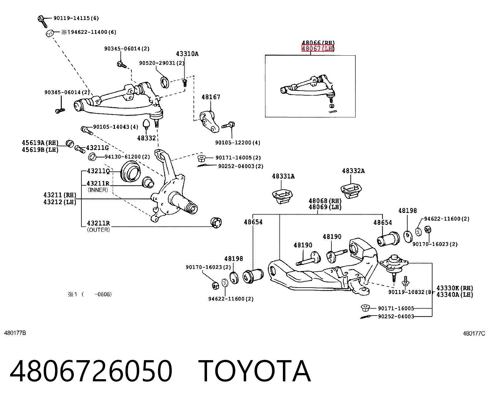 4806726050 Toyota