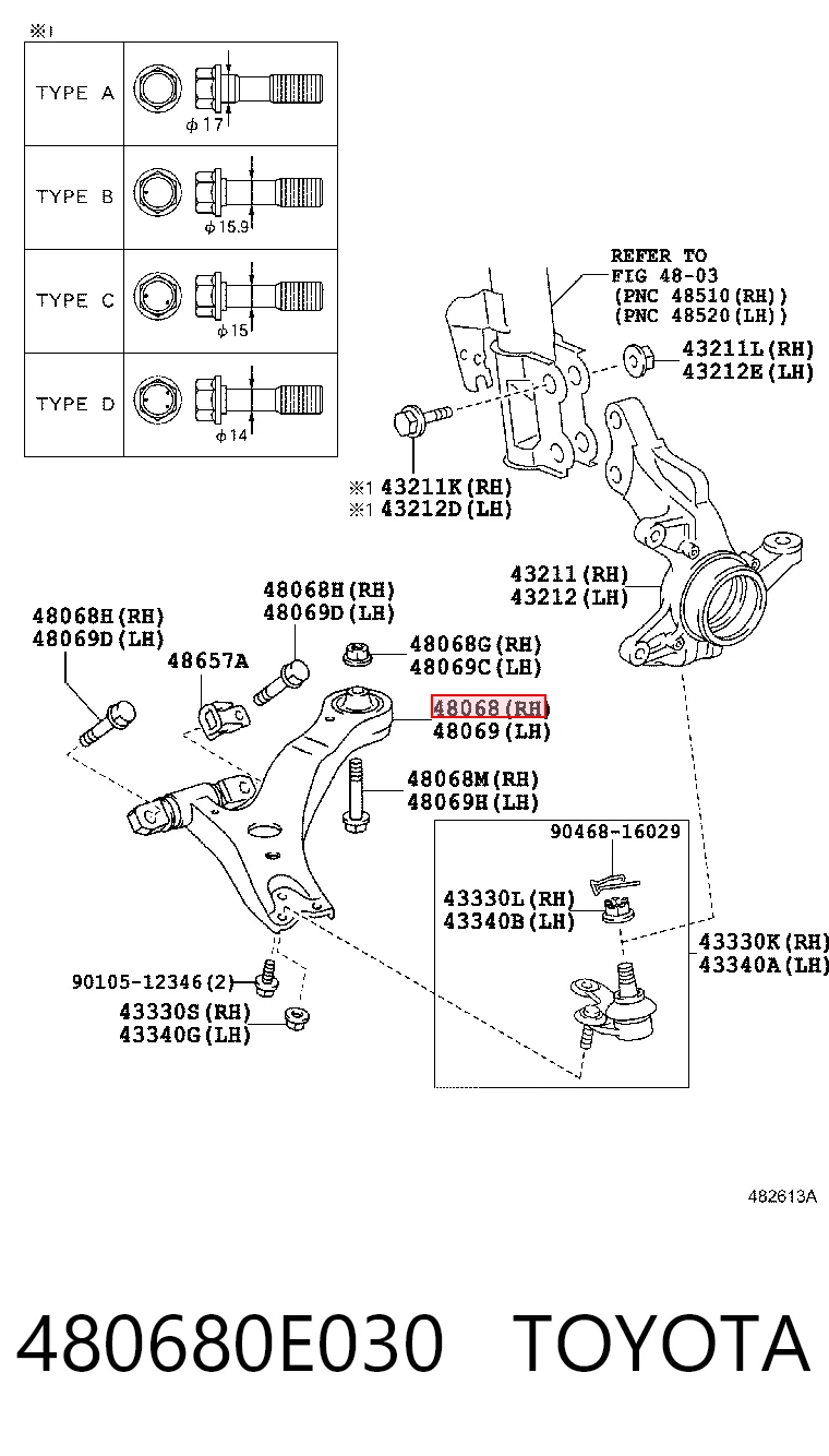 480680E030 Toyota