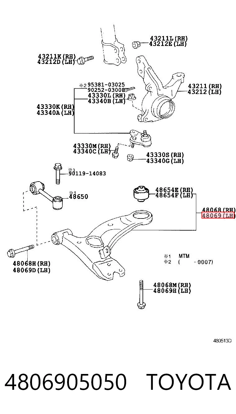 4806905050 Toyota