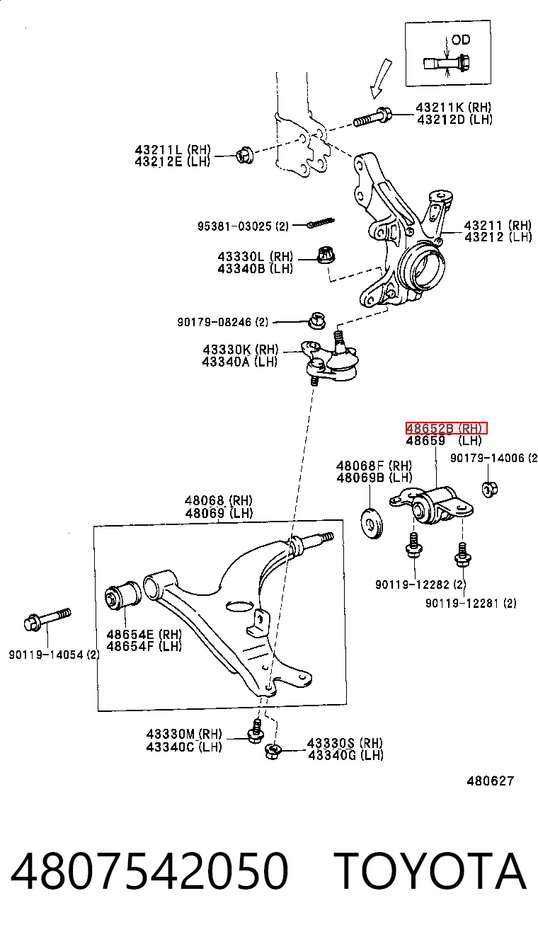 4807542050 Toyota
