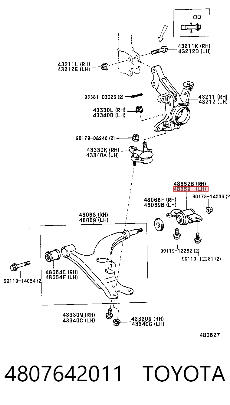 4807642011 Toyota