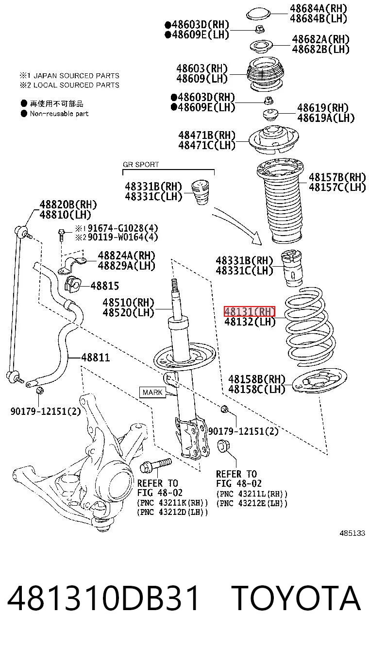 481310DB31 Toyota