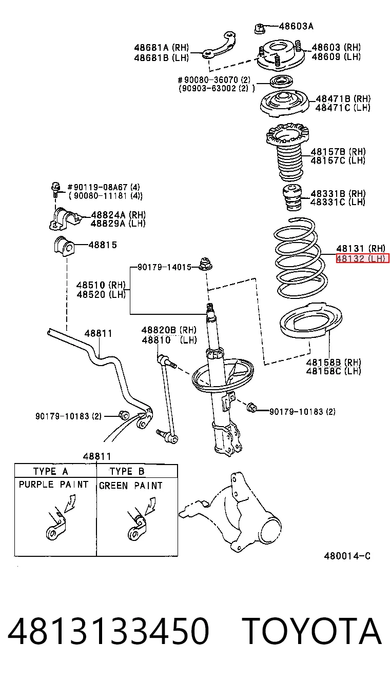 4813133450 Toyota