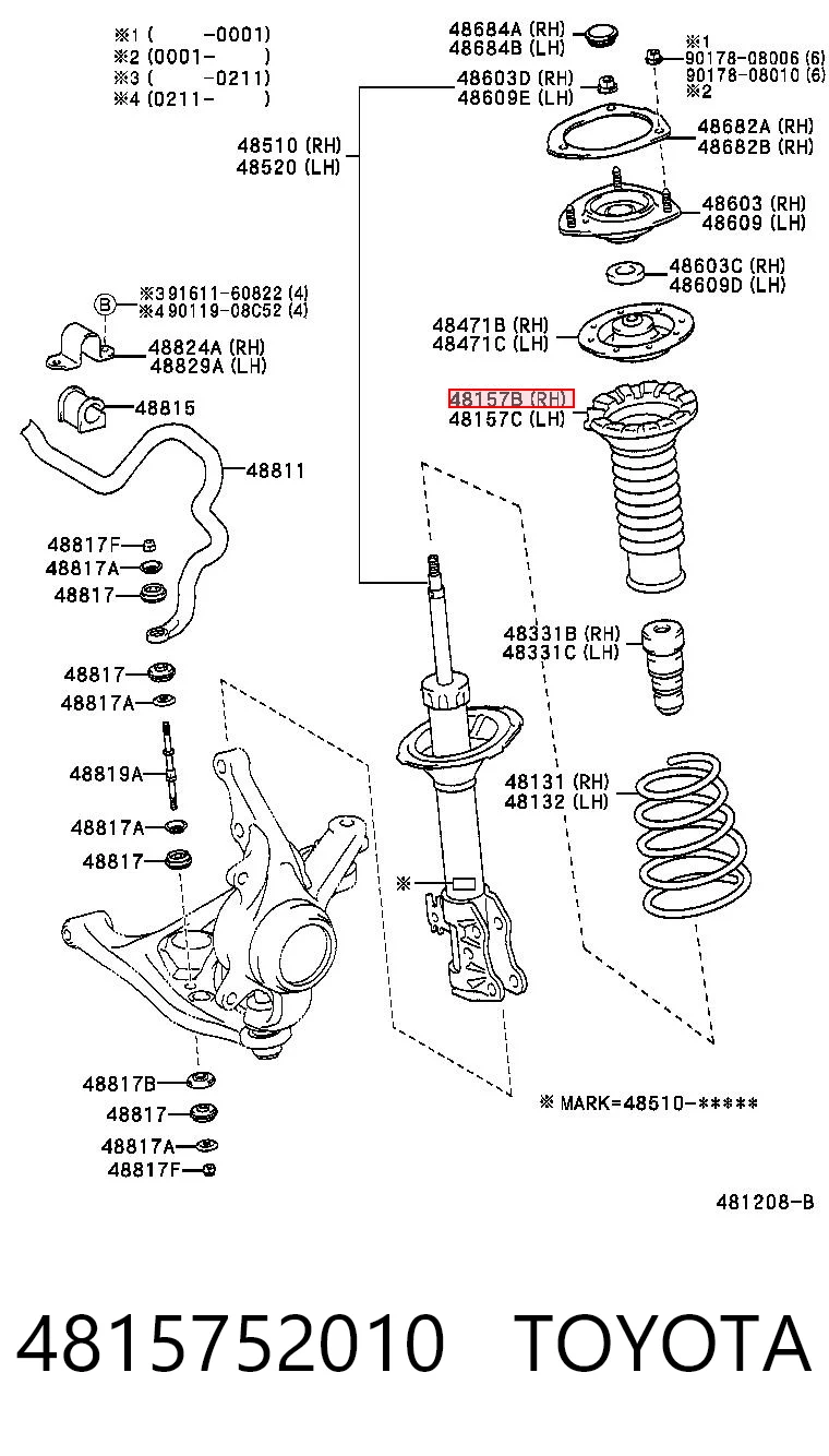 4815752010 Toyota