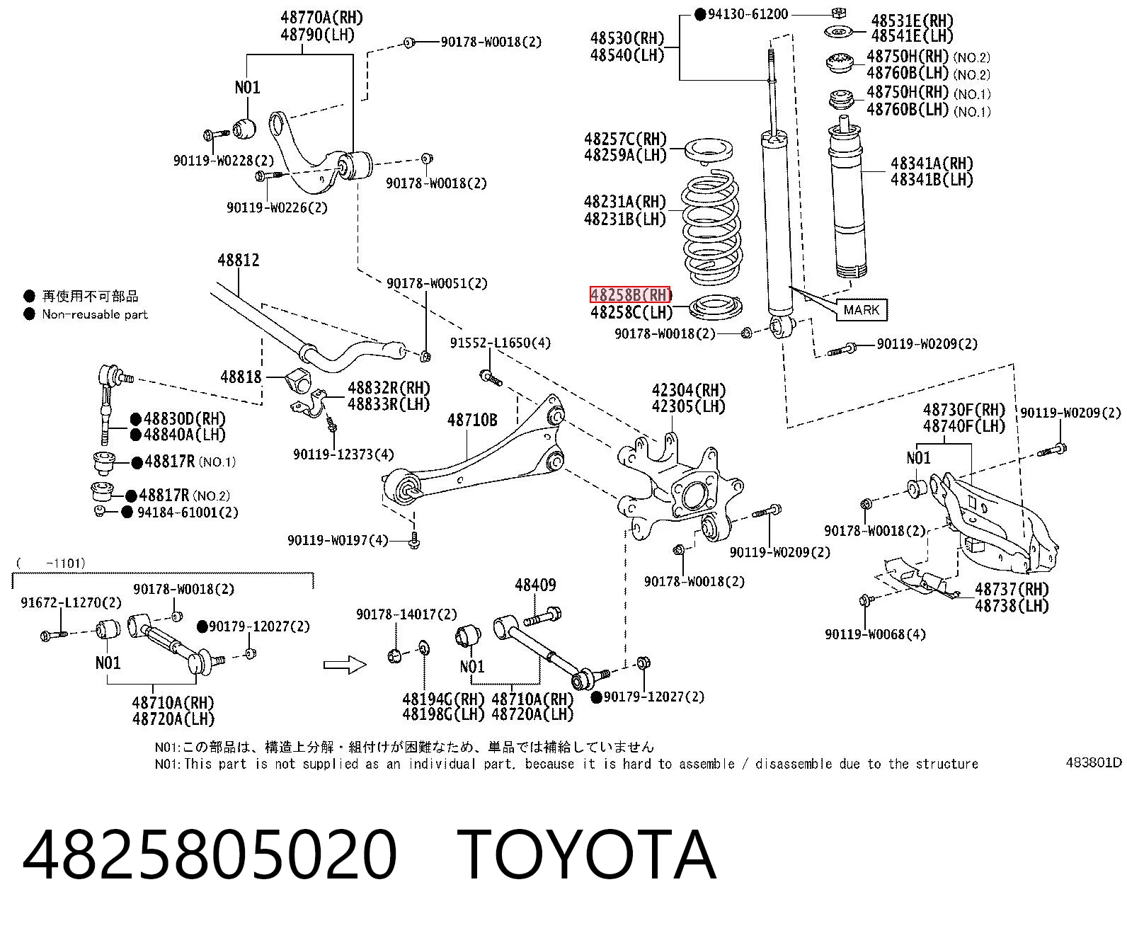 4825805020 Toyota