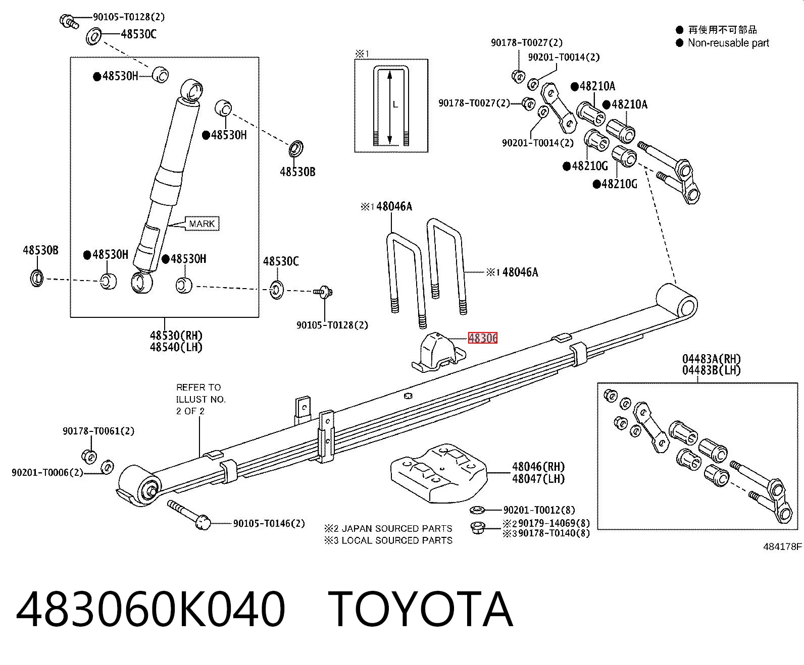 483060K040 Toyota