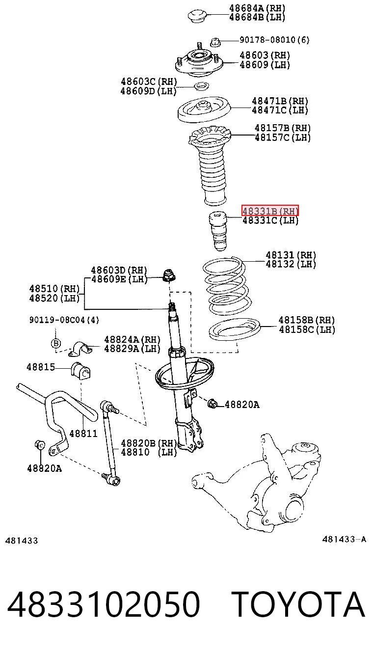 4833102050 Toyota