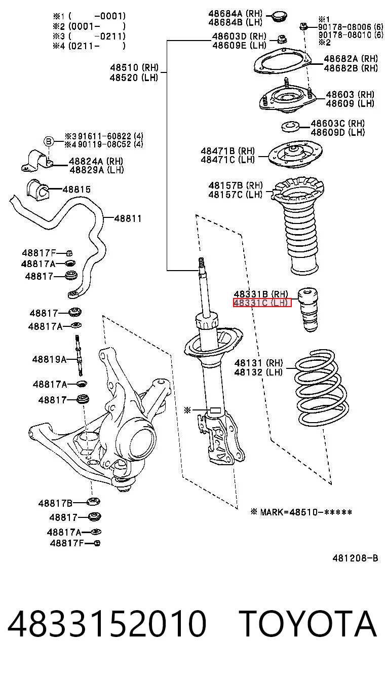 4833152010 Toyota
