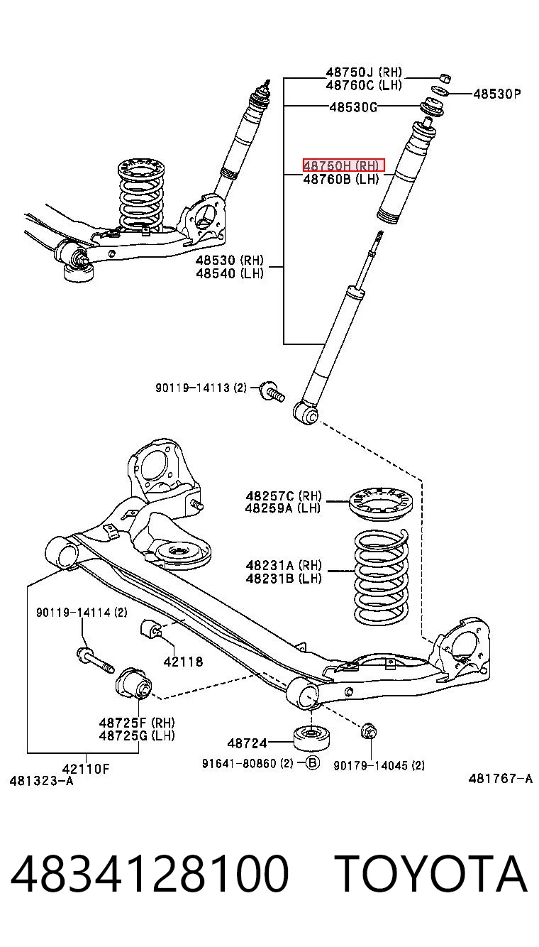 4834128100 Toyota