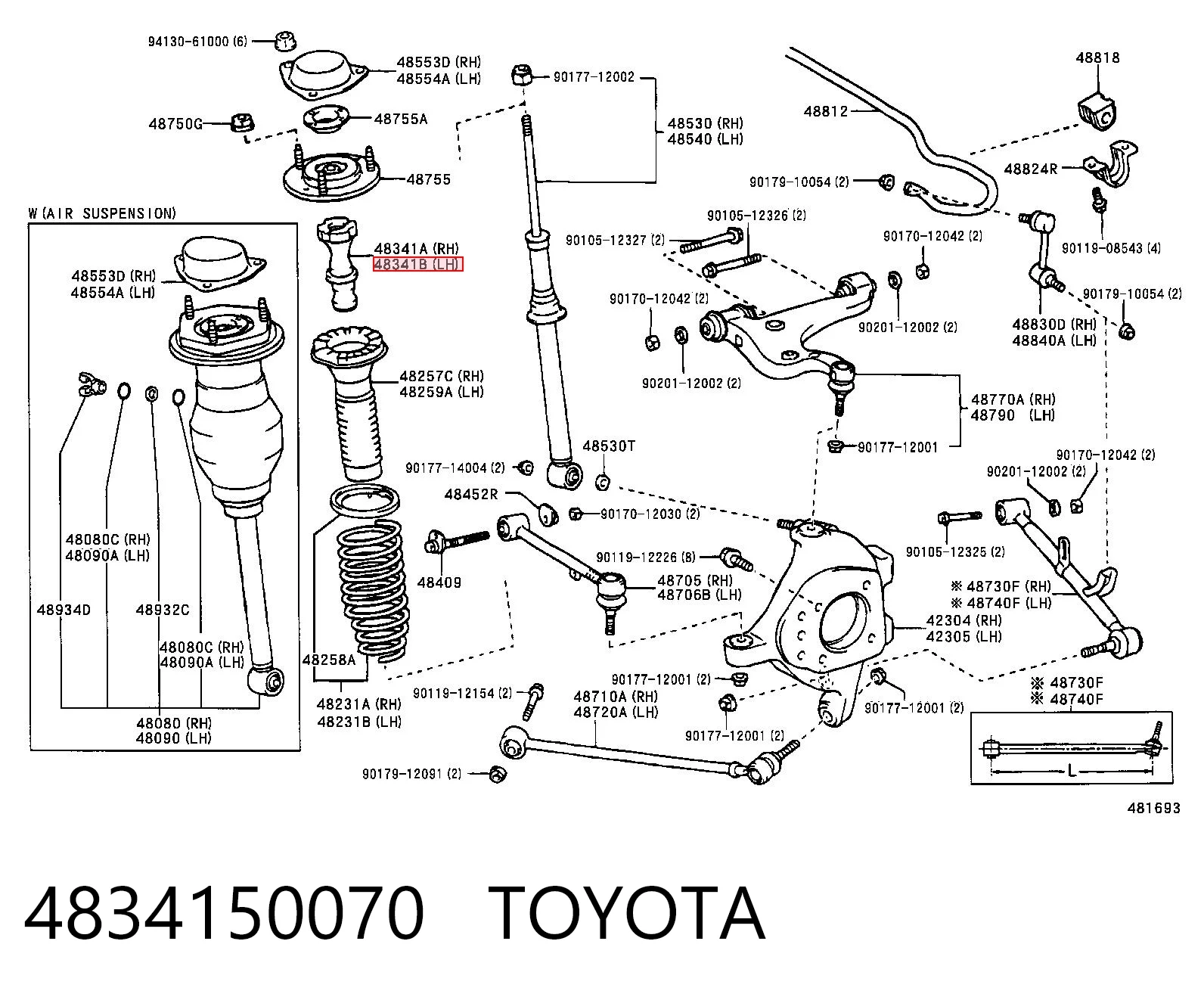 4834150070 Toyota