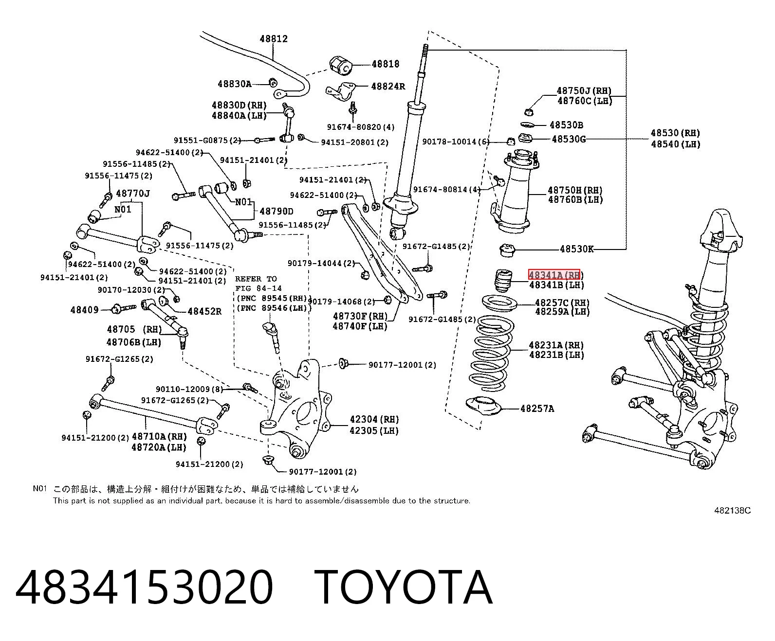 4834153020 Toyota