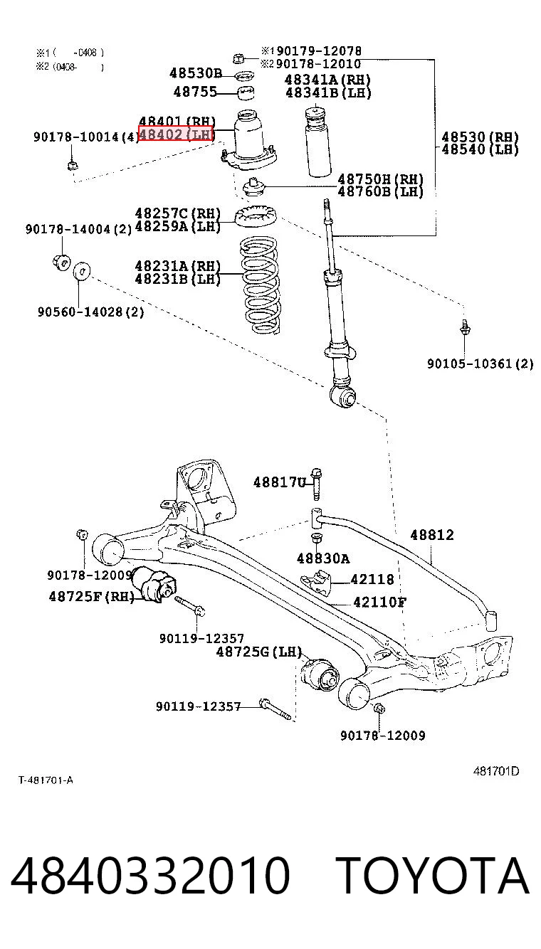 4840332010 Toyota