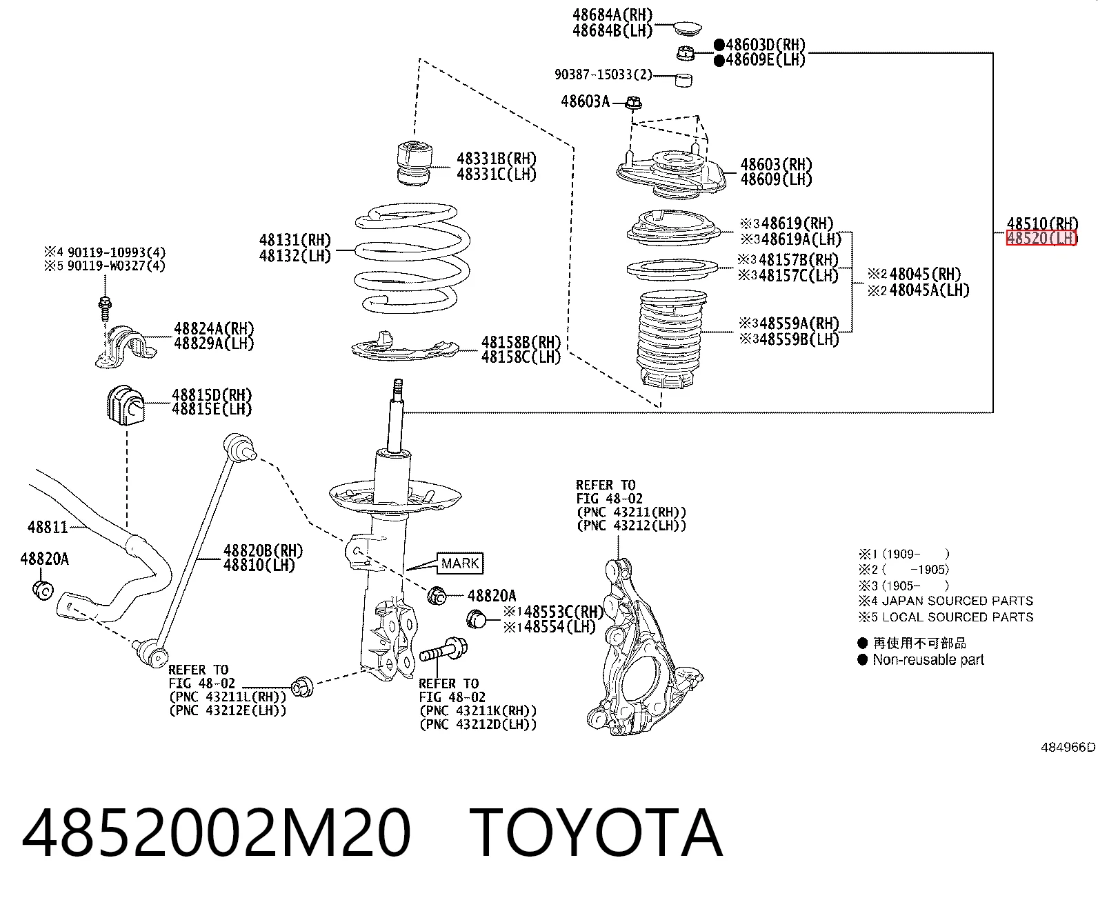 4852002M20 Toyota