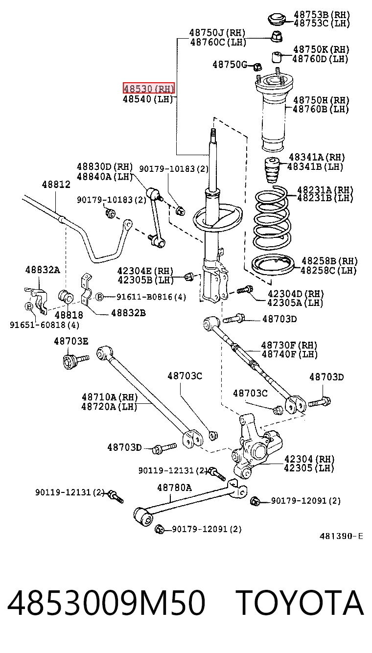 4853009M50 Toyota