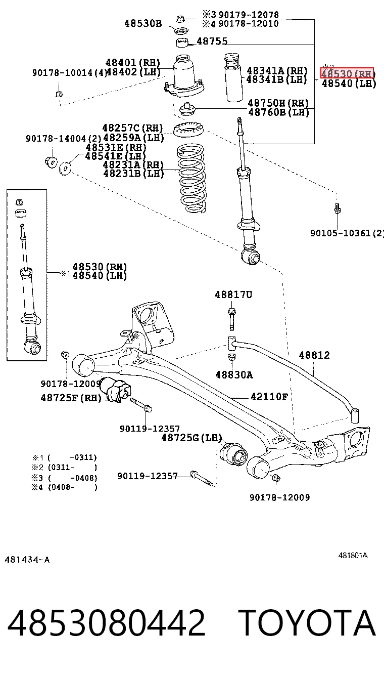 4853080442 Toyota