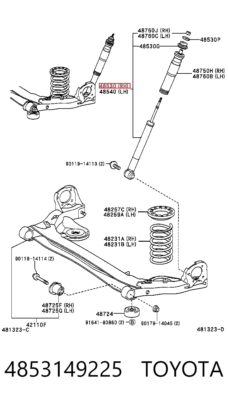 4853149225 Toyota