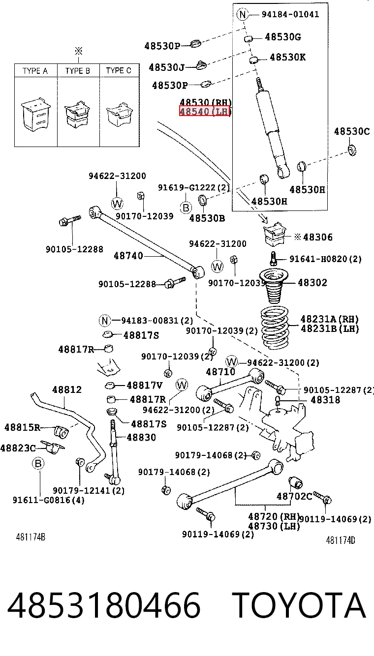 4853180466 Toyota