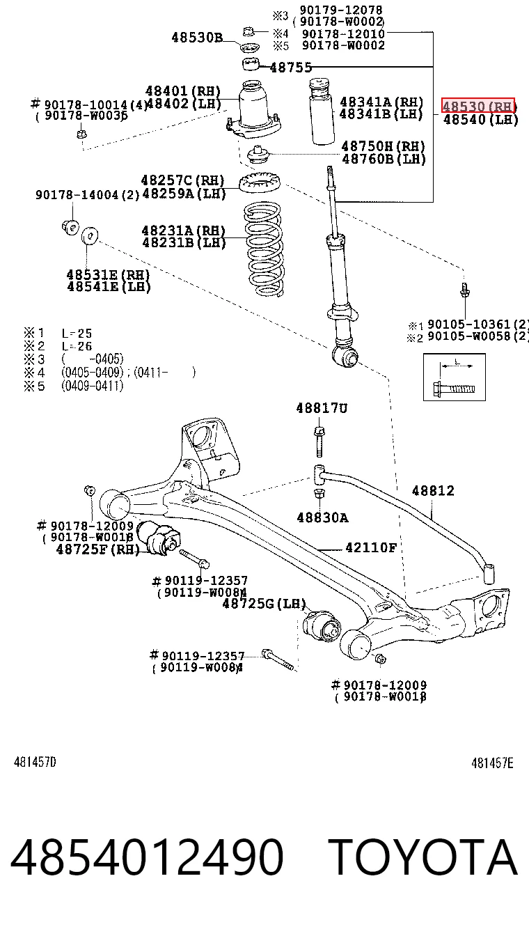 4854012490 Toyota