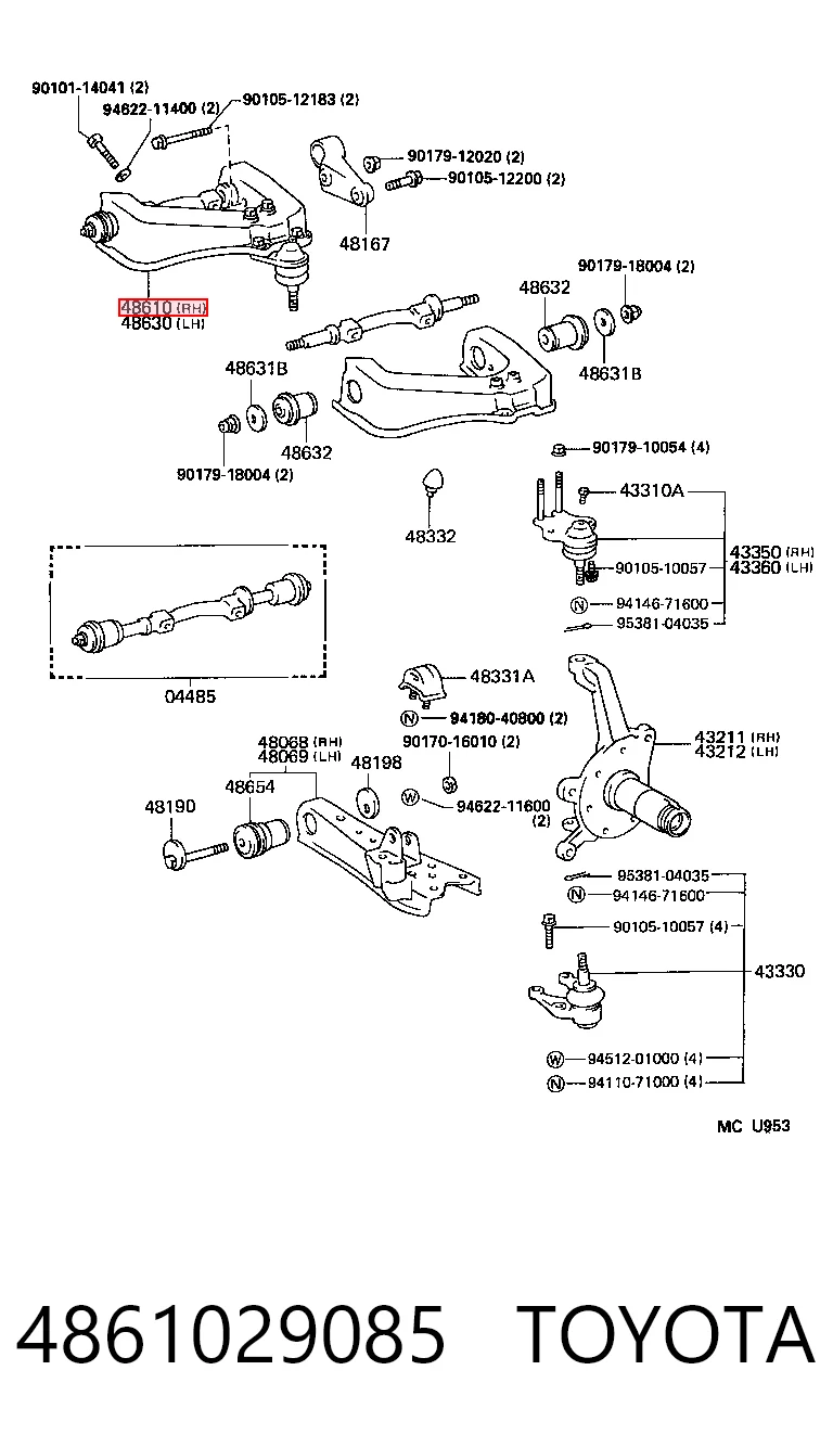 4861029085 Toyota