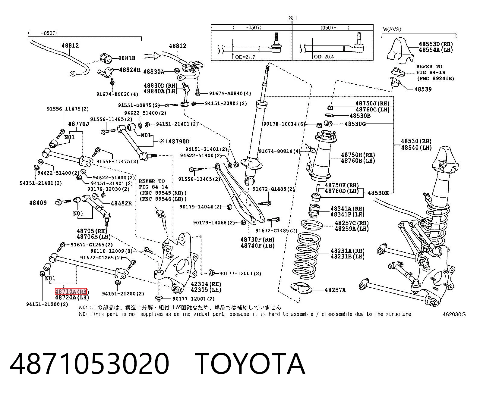 4871053020 Toyota