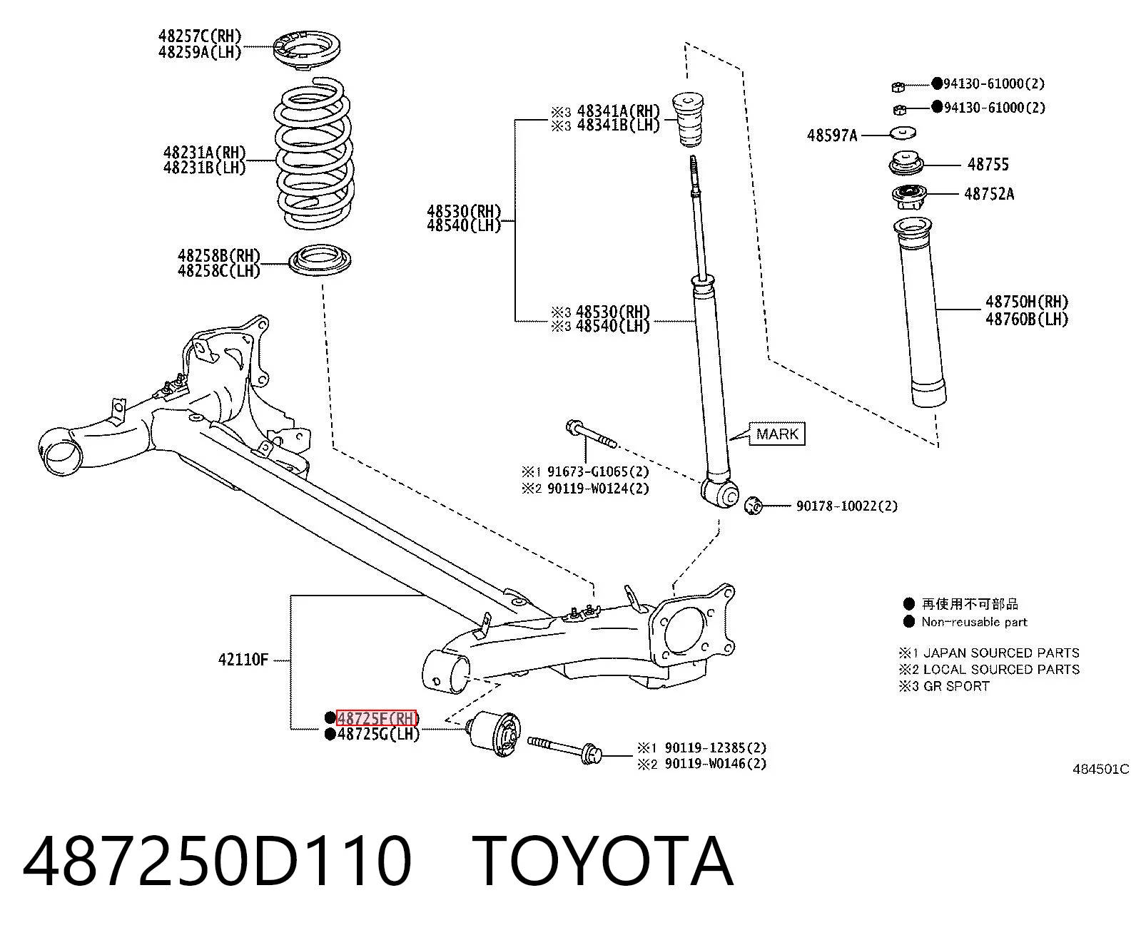 487250D110 Toyota