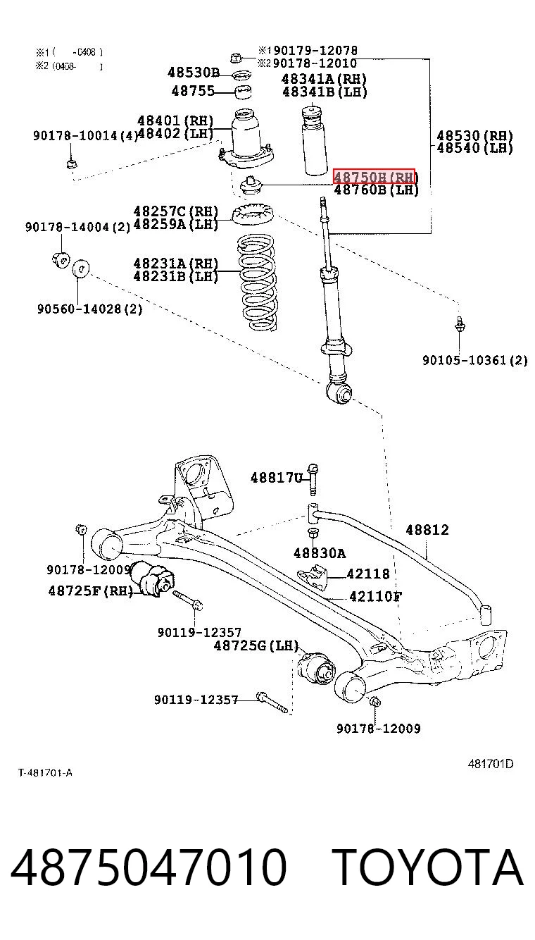 4875047010 Toyota