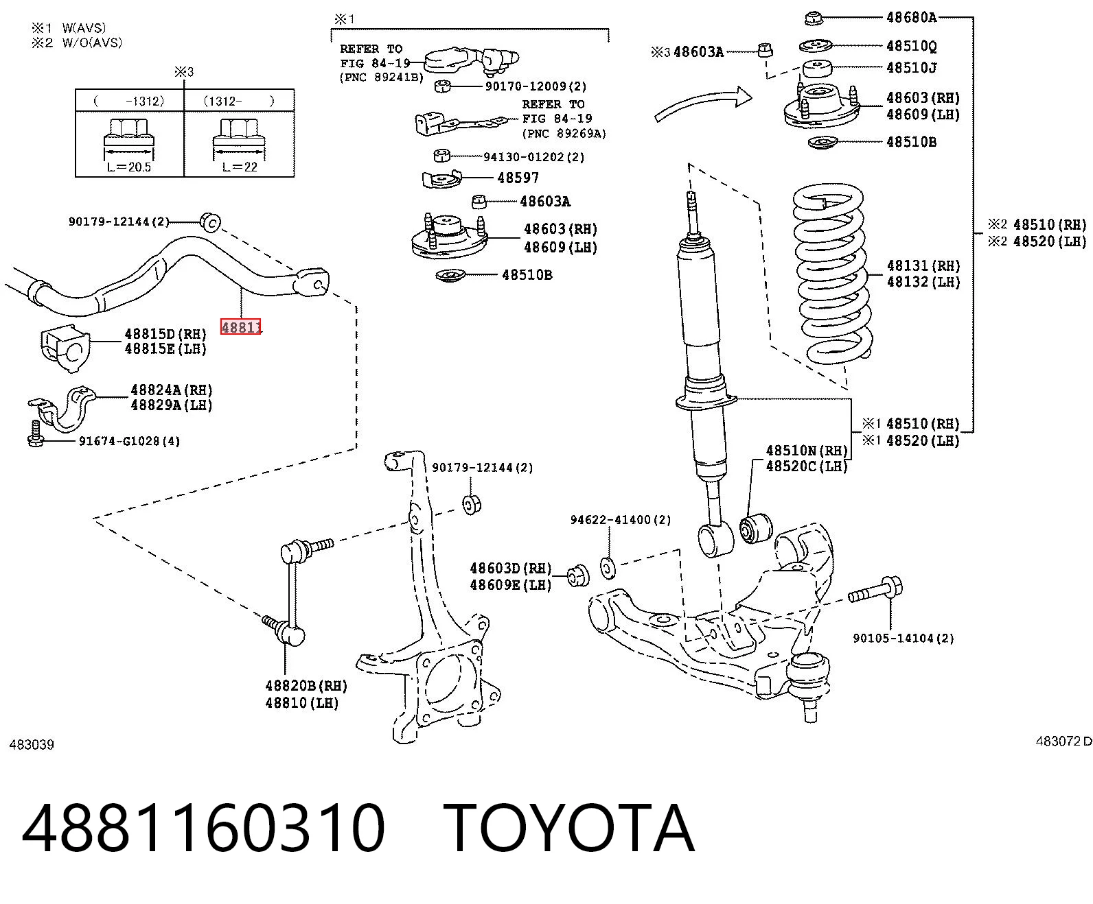 4881160310 Toyota