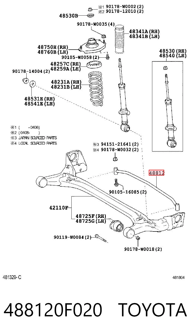 488120F020 Toyota