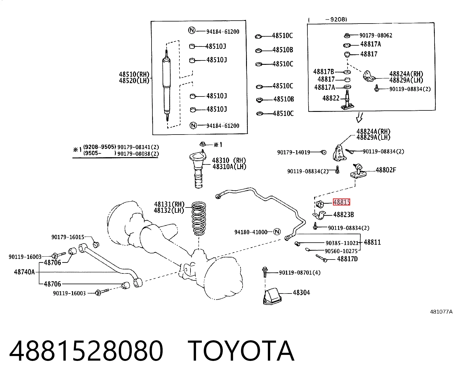 4881528080 Toyota