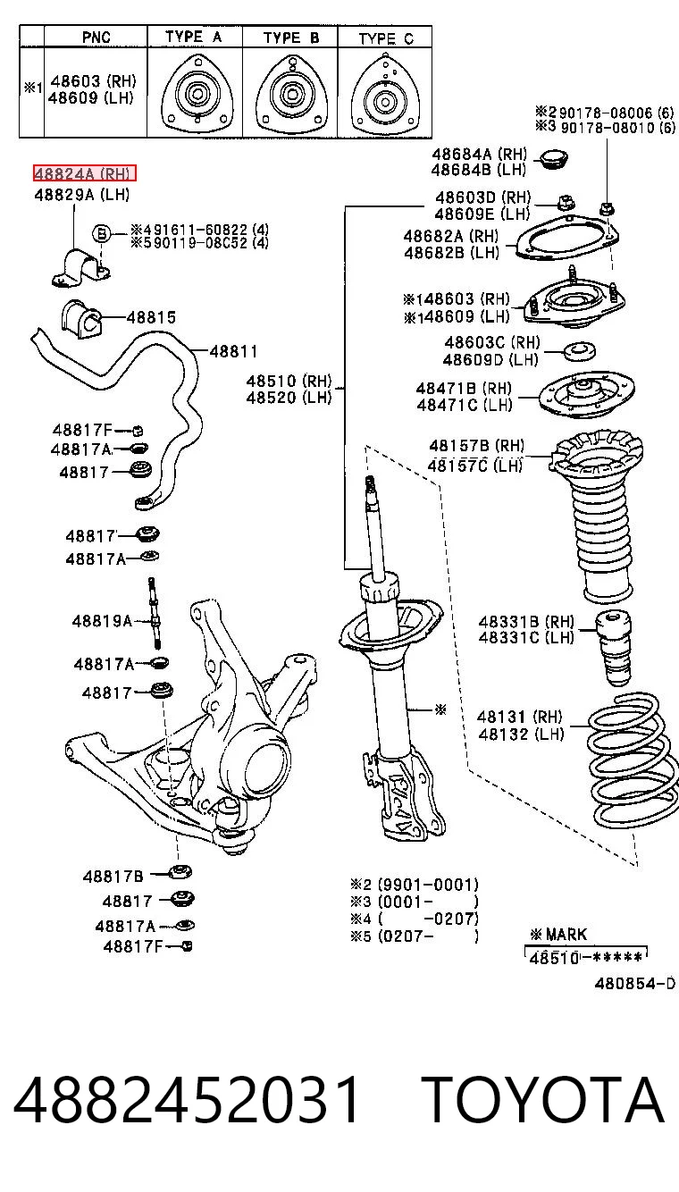 4882452031 Toyota