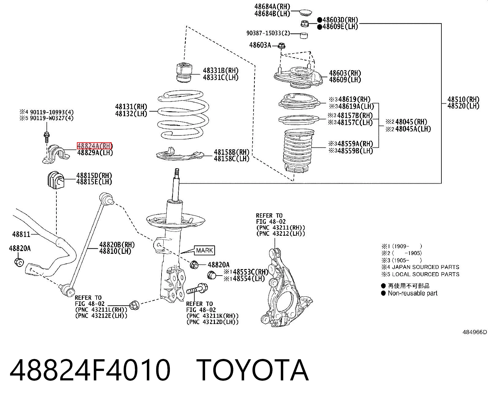 48824F4010 Toyota