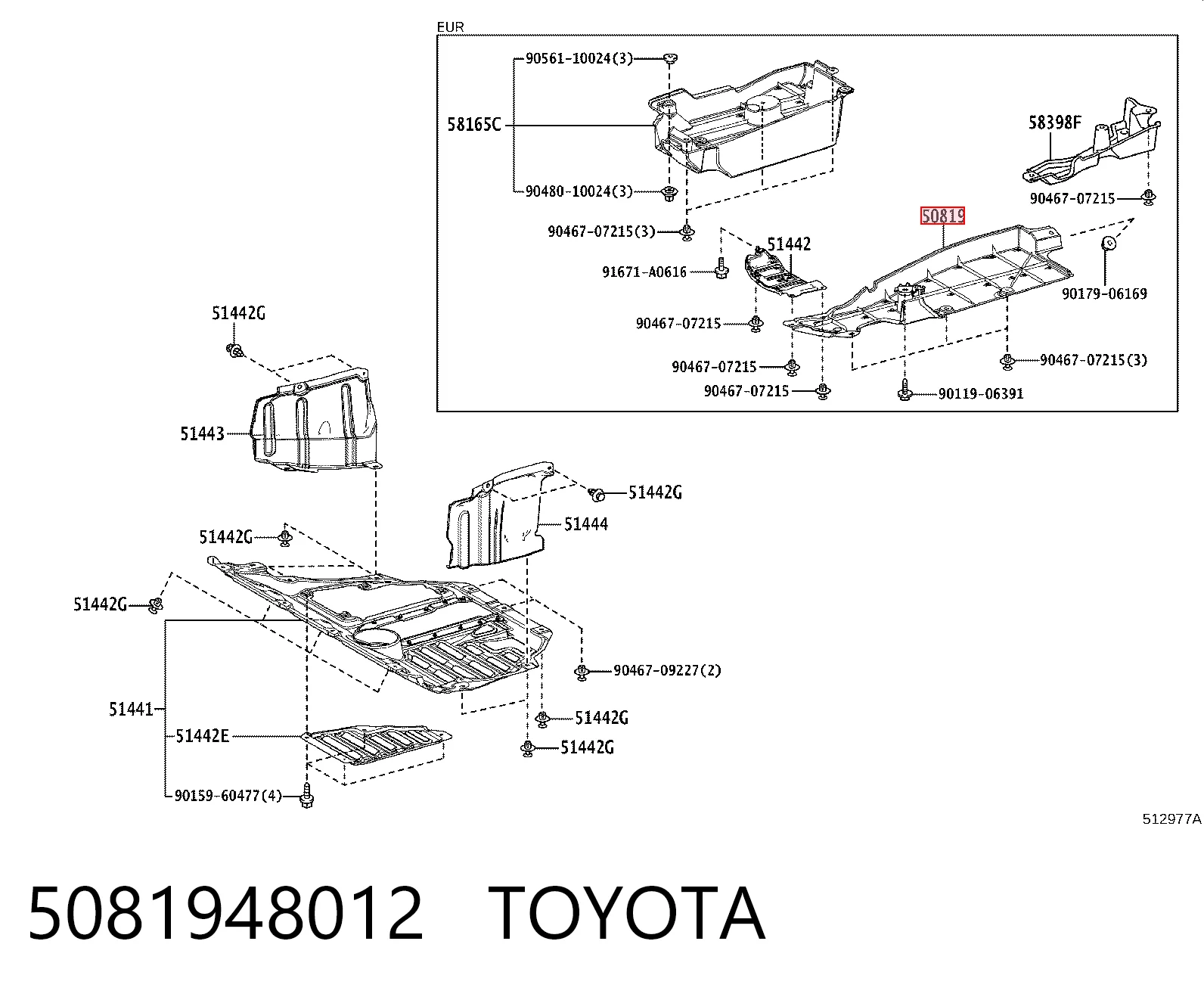 5081948012 Toyota