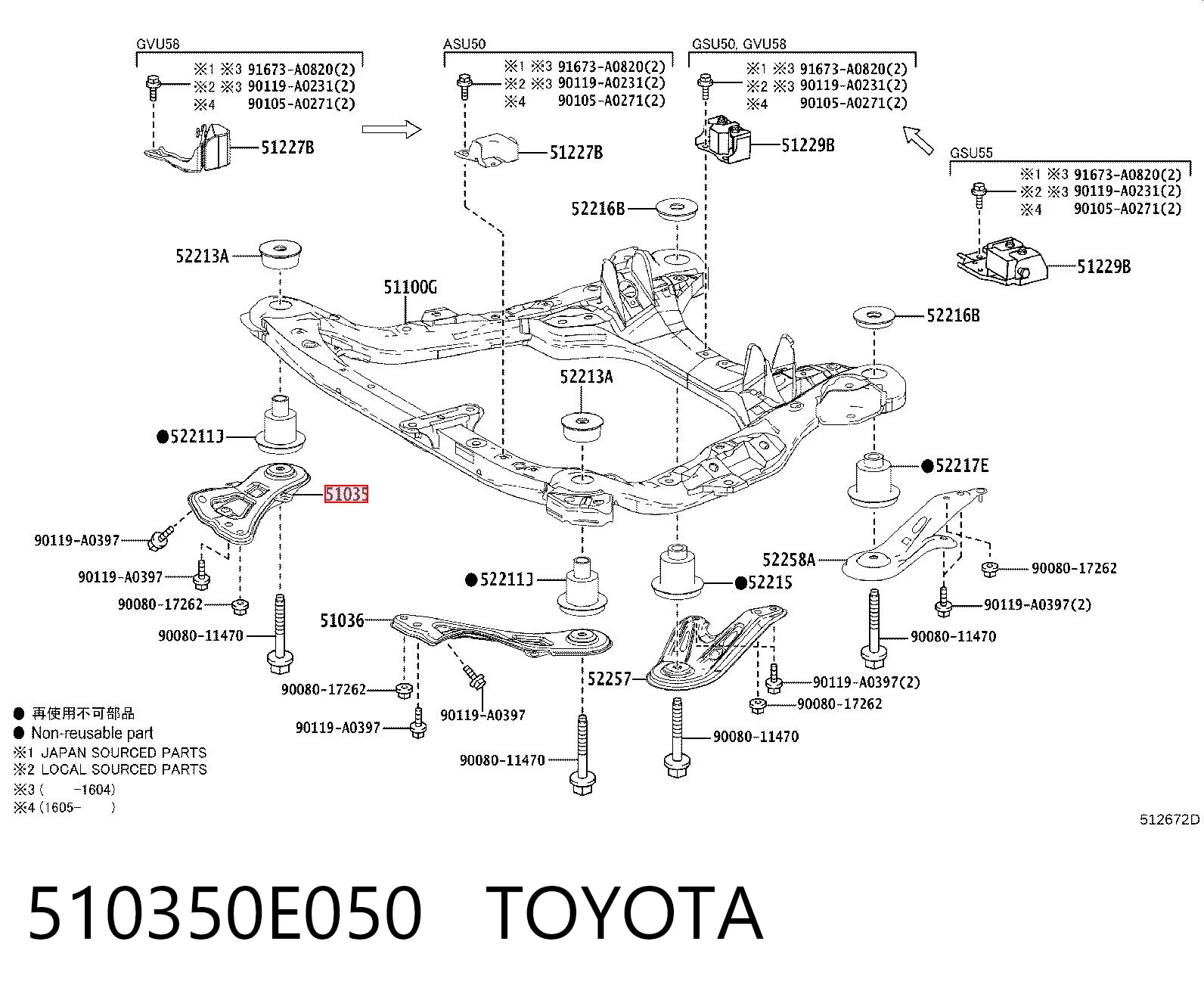 510350E050 Toyota