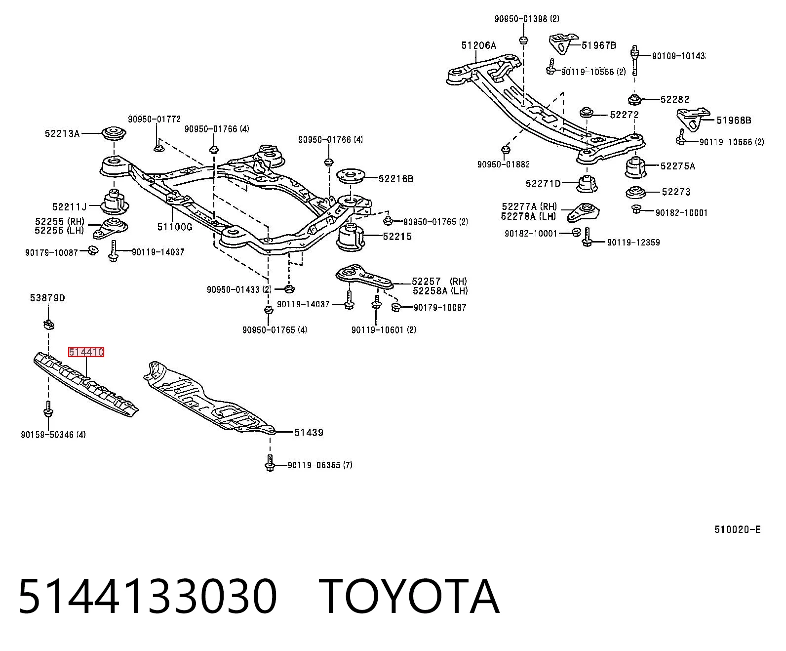 Proteção de motor, de panela (da seção de motor) Toyota Camry V20 ao melhor preço