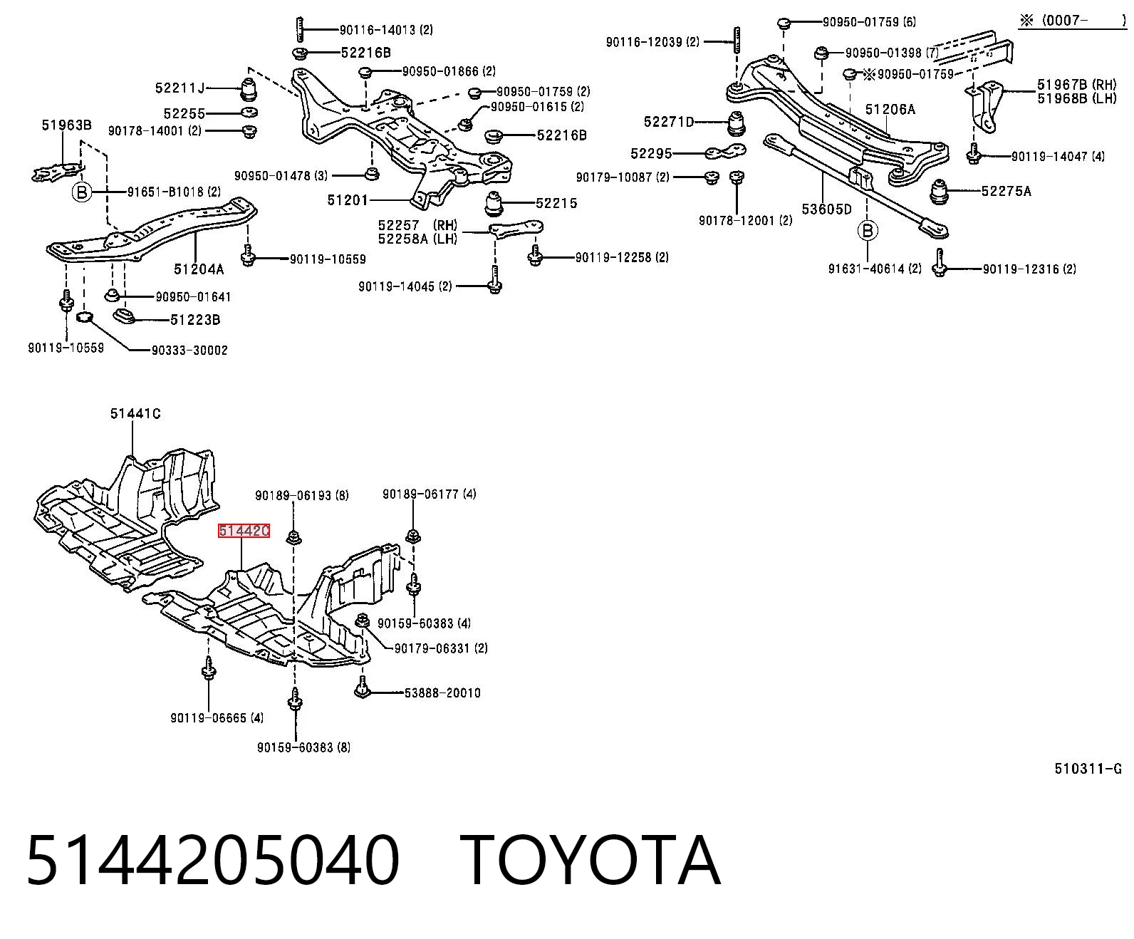 5144205040 Toyota