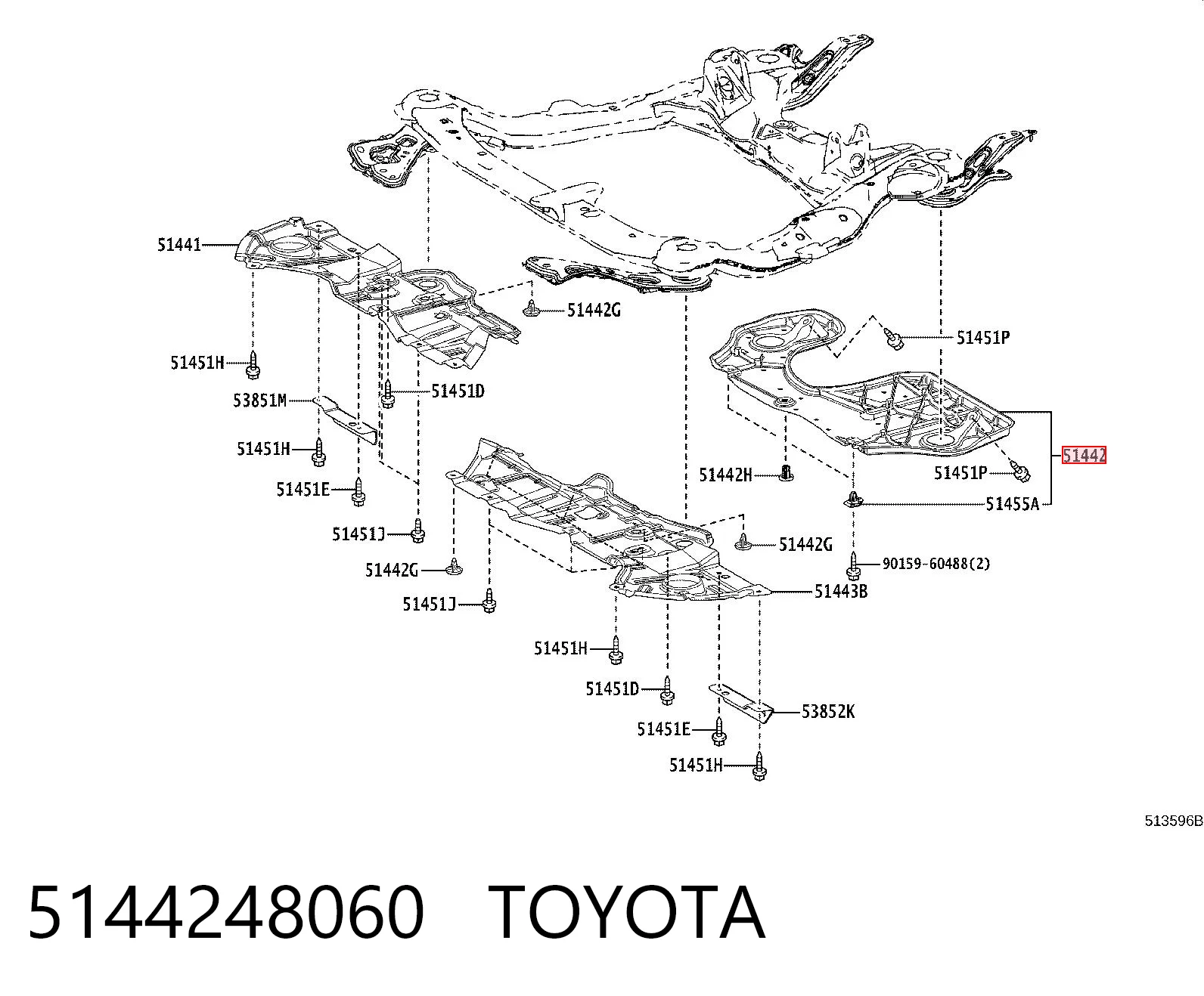 Proteção de motor, de panela (da seção de motor) Lexus RX L25 ao melhor preço