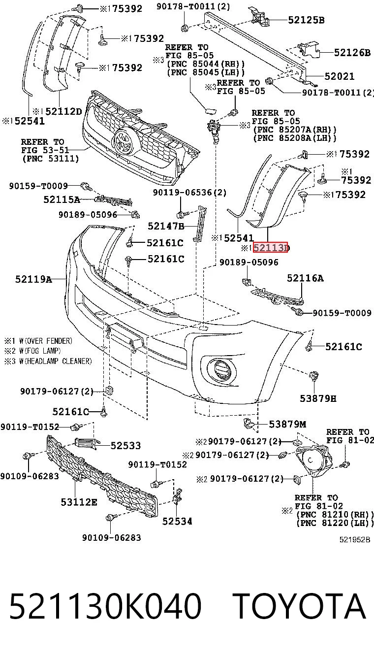 521130K040 Toyota
