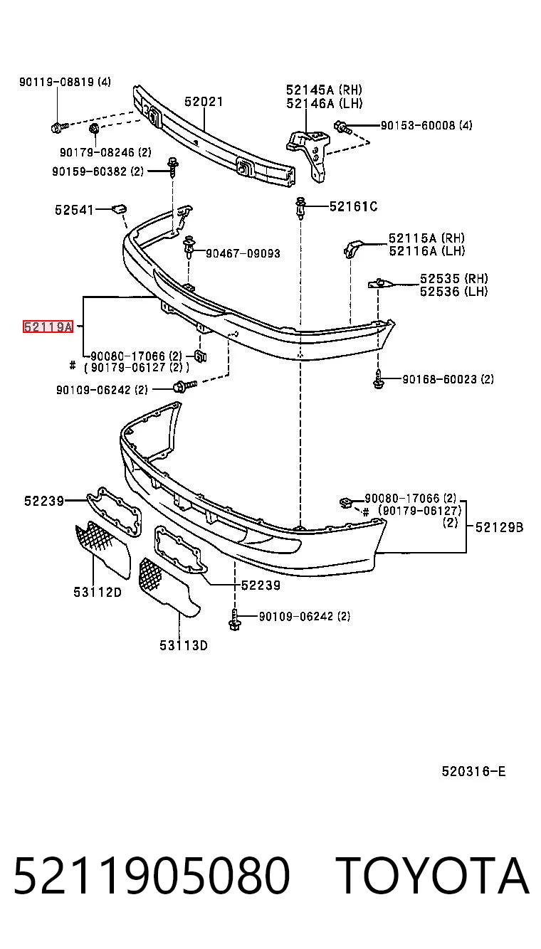 5211905080 Toyota