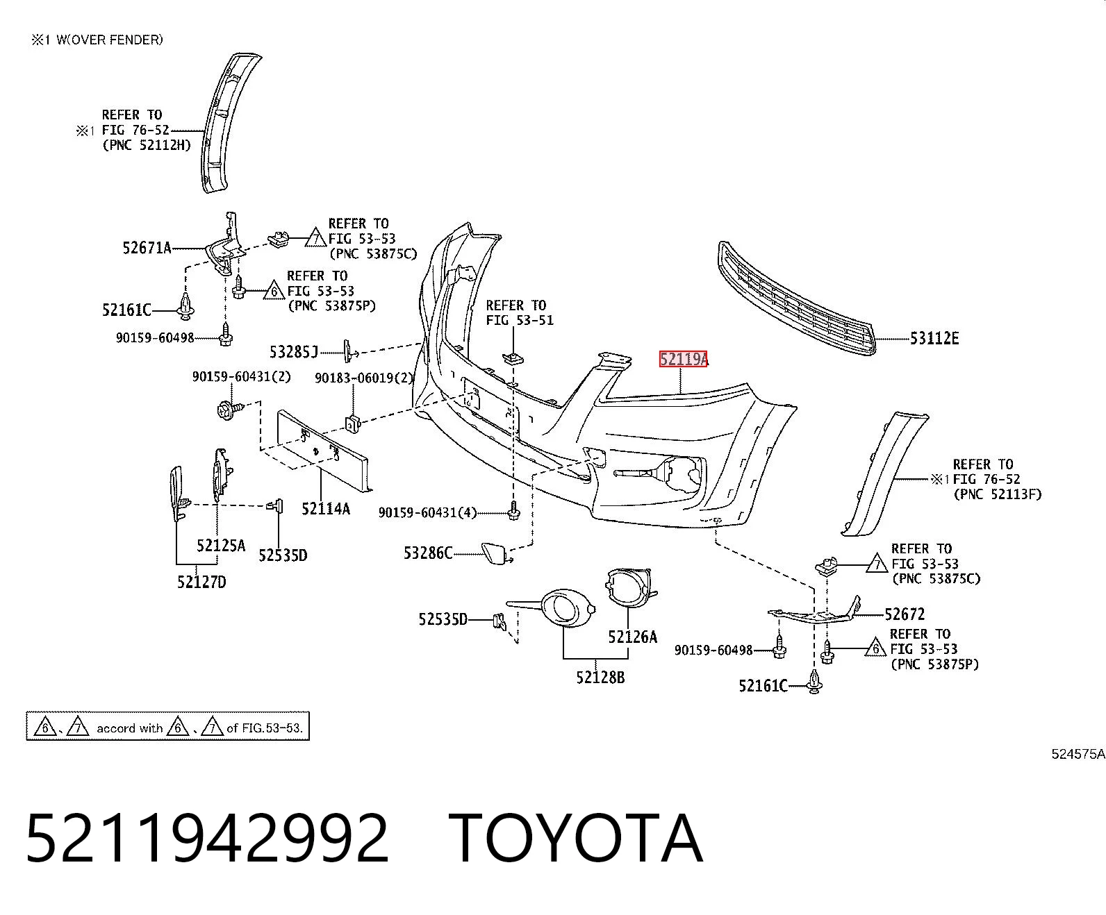 5211942992 Toyota