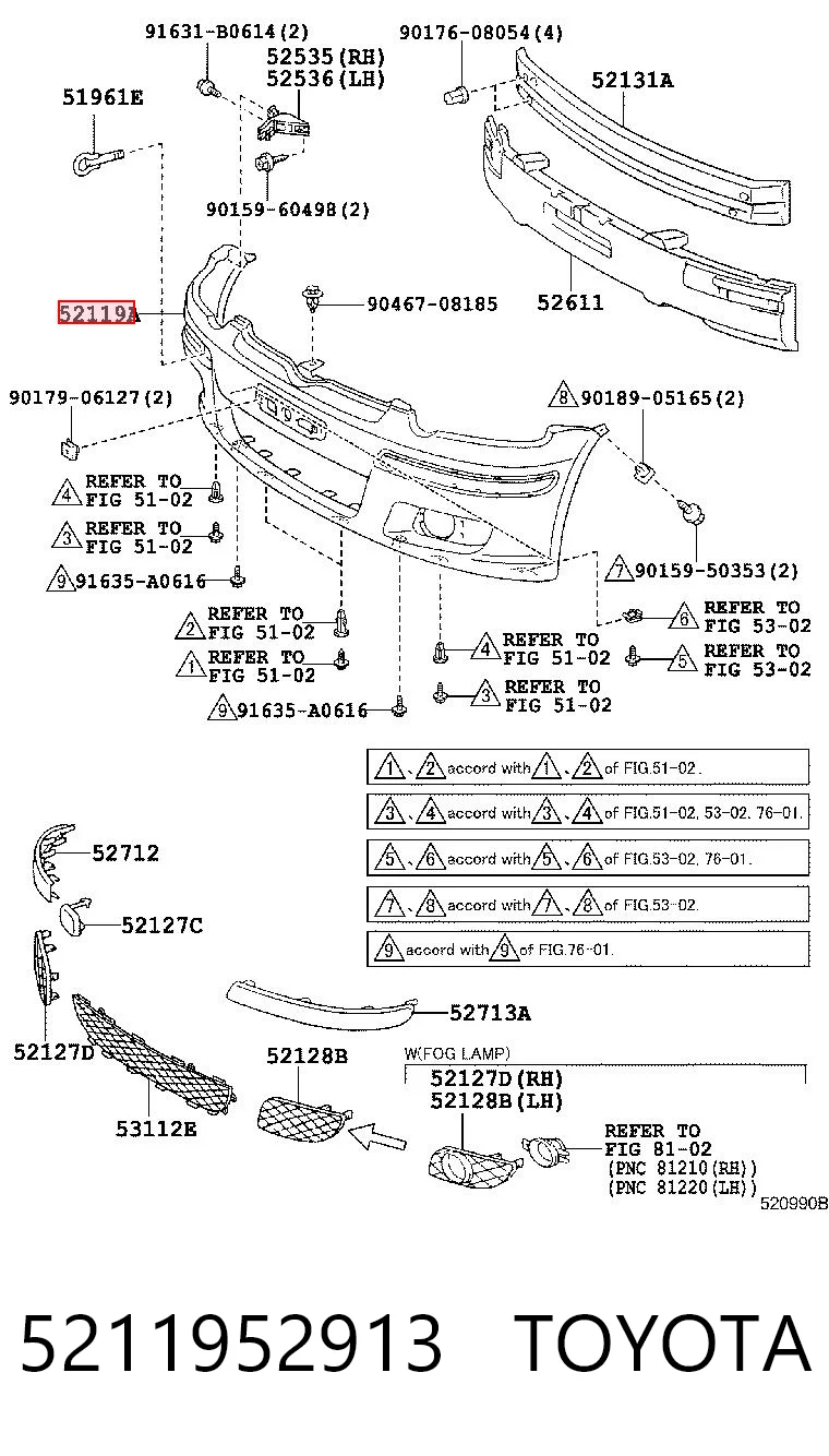 Pára-choque dianteiro para Toyota Corolla E8